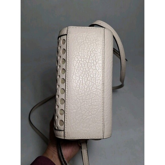 Kate Spade Perri Lane Bubbles Perforated Leather LooLoo Crossbody Cream Mini - Picture 8 of 11